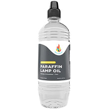 Load image into Gallery viewer, Liquid Paraffin Lamp Oil - 1 Liter - Smokeless, Odorless, Ultra Clean Burning Fuel for Indoor and Outdoor Use (Clear)