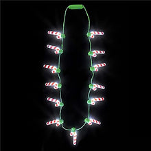 Load image into Gallery viewer, The Dreidel Company Light-Up Christmas Ornament Necklace, Christmas Party Favor Accessory for Kids and Adults, 25"