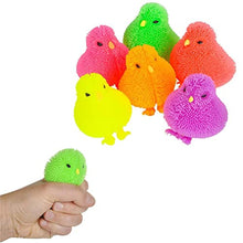 Load image into Gallery viewer, The Dreidel Company Chicken Puffer Rubber Duck Toy Duckies for Kids, Stress Reliever Toy for Kids, Bath Ducky, Birthdays, Baby Showers, Summer Beach and Pool Activity, 3.25"