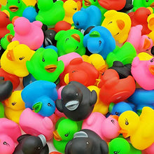 Load image into Gallery viewer, Classic Rubber Duck Toy Duckies for Kids, Six Solid Colors, Bath Birthday Gifts Baby Showers Classroom Summer Beach and Pool Activity, 2"