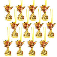 Load image into Gallery viewer, The Dreidel Company Metallic Balloon Weights, Birthday Party Favors, Novelty and Gag Gifts, 5.5" Inches, 12-Pack