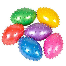 Load image into Gallery viewer, The Dreidel Company Inflated Knobby Football, Spiral Squeeze Easy Grip, 4" - Assorted Colors