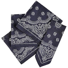 Load image into Gallery viewer, The Dreidel Company Classic Bandana Handkerchiefs, Southwestern Cowboy Design Fashion, Unisex Print Head Wrap, 19"