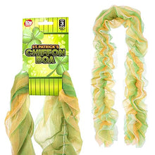 Load image into Gallery viewer, The Dreidel Company St. Patrick's Chiffon Boa, St. Patrick's Day Party Accessory, Costume Accessories, Party Favor, 70"
