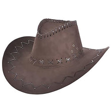 Load image into Gallery viewer, The Dreidel Company Microsuede Cowboy Hat, Western Cowboy Hat, Adult Medium
