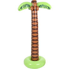 Load image into Gallery viewer, The Dreidel Company Luau Palm Tree Inflatable Decorations, Tiki Pool Parties, Beach Party, Birthday Event, Outdoor Swimming, 66&quot; Tall
