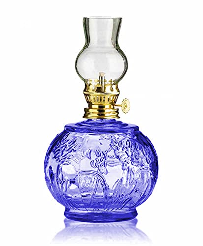 The Dreidel Company Decorative Lamplight Chamber Glass Oil Lamp, for I –  Chochkees