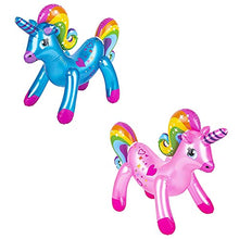 Load image into Gallery viewer, The Dreidel Company Pearlized Rainbow Unicorn Inflate 24&quot;
