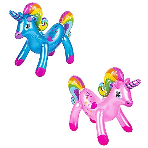 The Dreidel Company Pearlized Rainbow Unicorn Inflate 24