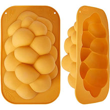 Load image into Gallery viewer, Silicone Challah Braid Bread Mold Bakeware, Perfect Kosher Challah Braided Baking Mold Pan, No Shaping Required - Medium
