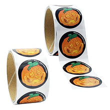 Load image into Gallery viewer, Halloween Decorating Face Stickers, Pumpkin, Trick-or-Treat, Make Jack-O-Lantern Sticker Face, Great for Arts and Crafts, Party Favors, 100 Assorted Stickers
