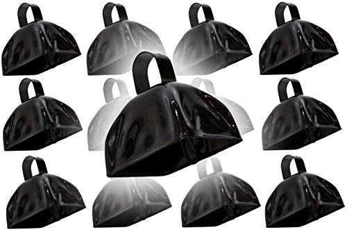 Metal Cowbell Noisemaker Cheering Bell, New Years, School Classroom, Wedding Bells & Chimes Percussion Musical Instruments Call Bell Alarm, 3