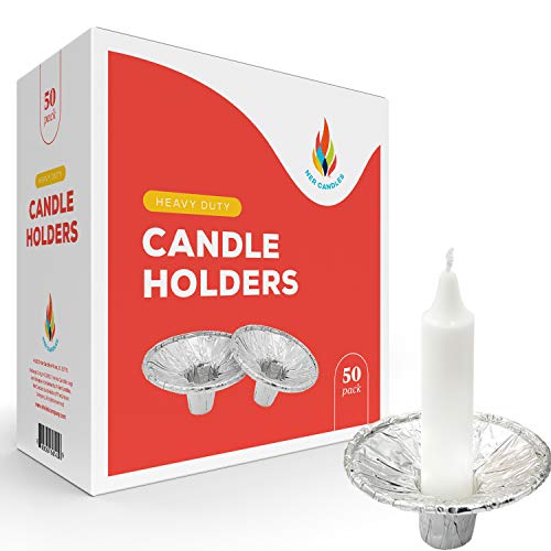 Extra Heavy Disposable Candle Dip Cup Holders, Aluminum Foil Drip Cup Bobeches