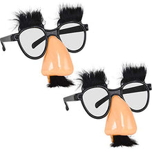 Load image into Gallery viewer, The Dreidel Company Child&#39;s Disguise Glasses, Funny Eyes and Nose with Mustache Glasses, Party Favors
