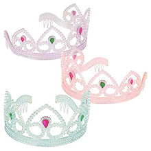 Load image into Gallery viewer, Pearly Tiara Crown with Jewels, Princess Party Favor, Girls Hair Clips Decoration and Accessories
