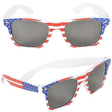 Load image into Gallery viewer, The Dreidel Company Patriotic Sunglasses, 4th of July USA Flag American Costume Dress-up Pretend Play
