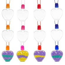 Load image into Gallery viewer, The Dreidel Company Make Your Own Sand Art Bottle Necklace, Sensory Sand Art for Kids, 12-Pack
