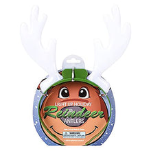Load image into Gallery viewer, The Dreidel Company Light-Up Holiday Reindeer Antlers, Costume Accessory, Party Favor for Kids and Adults, 10"
