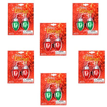 Load image into Gallery viewer, The Dreidel Company Flashing Bulb Shape Earrings, Christmas Party Favor Accessory for Kids and Adults, 2"
