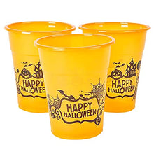 Load image into Gallery viewer, Happy Halloween Plastic Disposable Cups, Party Essentials, Party Favors
