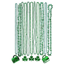 Load image into Gallery viewer, The Dreidel Company St. Patrick&#39;s Beads, Metallic Green, 33 inch (8mm Beads)
