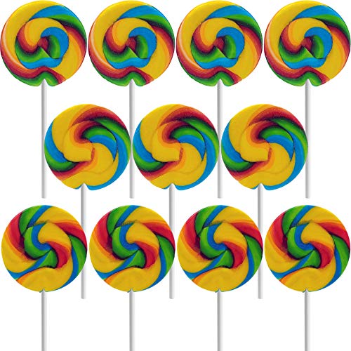 Rainbow Swirl Lollipop, Mixed Fruit Flavor, Individually Wrapped, 2.5