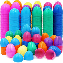 Load image into Gallery viewer, The Dreidel Company Fillable Easter Eggs with Hinge Bulk Colorful Bright Plastic Easter Eggs, Perfect for Easter Egg Hunt, Suprise Egg, Easter Hunt, Assorted Colors
