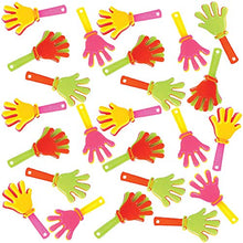 Load image into Gallery viewer, The Dreidel Company Multi Color Hand Clappers, Groggers 3&quot; Hand Clappers
