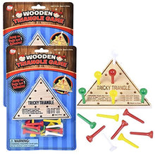 Load image into Gallery viewer, Classic Wooden Triangle Board Games, Great for Prizes, 4.5"
