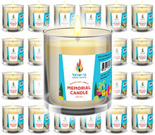Load image into Gallery viewer, The Dreidel Company Memorial Candle Yartzeit Candle Yiskor Candle
