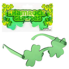 Load image into Gallery viewer, St. Patrick's Shamrock Glasses, Costume Dress-up Pretend Play, Green

