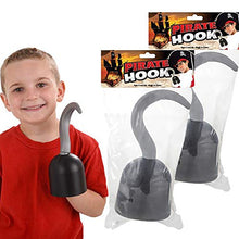 Load image into Gallery viewer, The Dreidel Company Pirate Hook Toys for Kids, Birthday Party Favors, Novelty and Gag Gifts, 7.5"
