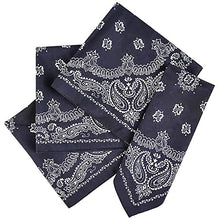 Load image into Gallery viewer, The Dreidel Company Classic Bandana Handkerchiefs, Southwestern Cowboy Design Fashion, Unisex Print Head Wrap, 19&quot;
