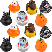 Load image into Gallery viewer, The Dreidel Company Halloween Rubber Duck Toy Duckies for Kids, Bath Birthday Gifts Baby Showers Summer Beach and Pool Activity, 2&quot;
