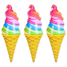 Load image into Gallery viewer, The Dreidel Company Rainbow Ice Cream Cones Inflate 36&quot;
