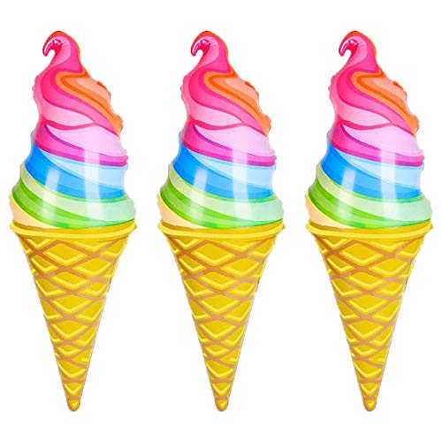 The Dreidel Company Rainbow Ice Cream Cones Inflate 36