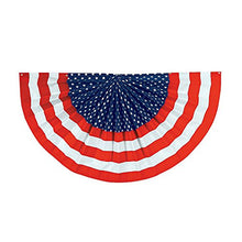 Load image into Gallery viewer, USA Flag Patriotic Bunting, American Flag Party Decorations Garland Banner, Stars &amp; Strips, 4th of July Event Gatherings, 100% Polyester
