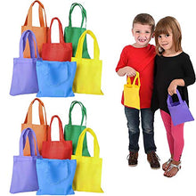 Load image into Gallery viewer, Kids Tote Bags Multi-Color, Perfect for Back to School, Gift-Giving, Trick-Or-Treats, 6" x 6" Inches

