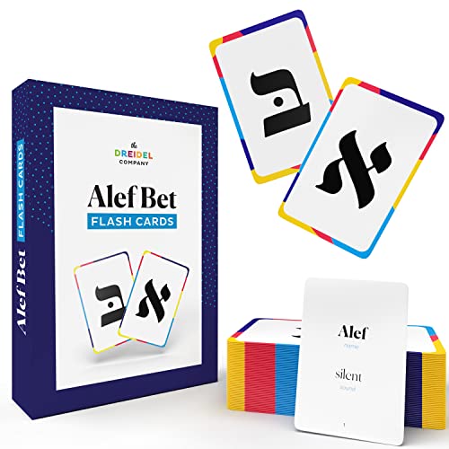 The Dreidel Company Alef Bet Flash Cards Aleph Beis Jewish Alphabet Flashcards