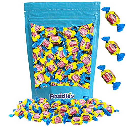 Chochkees Dubble Bubble Gum Balls Fruit Flavored Original & Mixed Fruit, Candy Buffet Treats, Kosher Certified Parve, Individually Twist-Wrapped