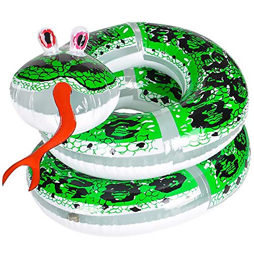 The Dreidel Company Large Rainforest Snakes Animal Wildlife Inflate, Replica Reptiles, Nature and Science, Party Giveaways, Party Favors, 60